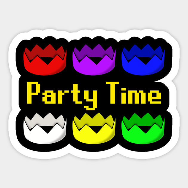 Party Time Party Hats Phat P'Hat Osrs Sticker TeePublic